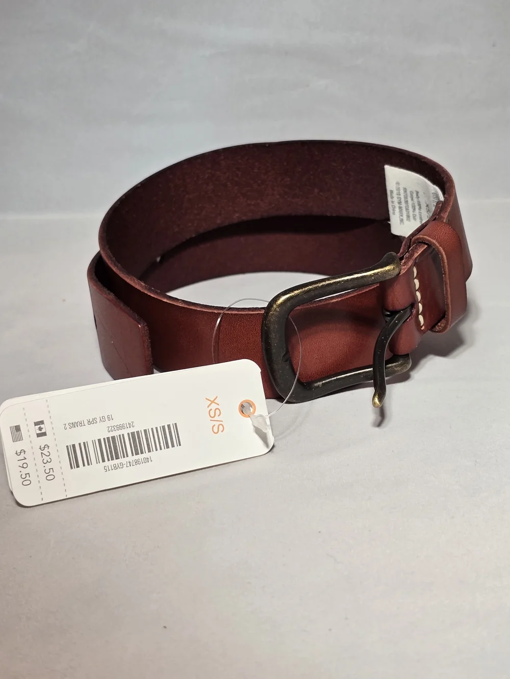 Gymboree Kids Brown Leather Belt with Antique-Style Buckle